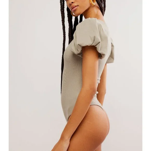 🎉LAST CHANCE🎉 FREE PEOPLE Downtime Bodysuit / Laurel Oak - Picture 3 of 7